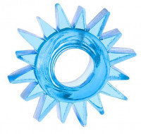 Эрекционные кольца - Голубая гелевая насадка-солнце