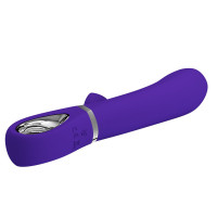 Со стимулятором клитора - Фиолетовый вибростимулятор-кролик Thomas - 20,5 см.