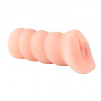 Мастурбаторы - Мастурбатор-вагина с вибрацией и углублениями под пальцы