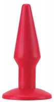 Анальные пробки - Красная анальная втулка-конус - 12 см.