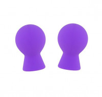 Помпы и стимуляторы для груди - Фиолетовые присоски для груди LIT-UP NIPPLE SUCKERS SMALL PURPLE