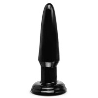 Анальные пробки - Черная малая анальная пробка Beginners Butt Plug - 10 см.