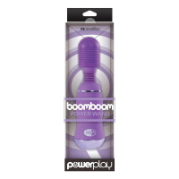 Клиторальные стимуляторы - Фиолетовый вибромассажер с усиленной вибрацией BoomBoom Power Wand