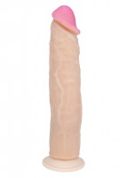 Гиганты - Фаллоимитатор без мошонки на присоске ANDROID VI - 23,2 см.