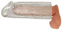 Насадки и удлинители - Удлиняющая насадка на пенис Mega Dick Sleeve Transparent