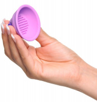 Помпы и стимуляторы для груди - Фиолетовые виброприсоски-стимуляторы на соски Vibrating Nipple