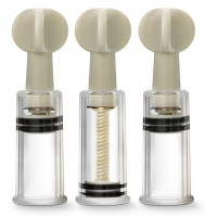 Помпы и стимуляторы для груди - Набор из 3 вакуумных стимуляторов CLIT AND NIPPLE TWIST SUCKERS