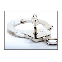Наручники, ошейники - Металлические наручники Metal Handcuffs с ключиками