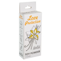 Интимная гигиена - Пудра для игрушек Love Protection с ароматом ванили - 15 гр.