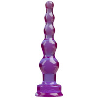 Анальные стимуляторы без вибрации - Фиолетовая анальная ёлочка SpectraGels Purple Anal Tool - 17,5 см.