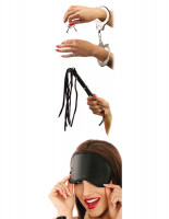 Эротические наборы - Набор для эротических игр Lover s Fantasy Kit - наручники, плетка и маска