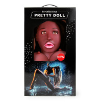 Секс куклы - Темнокожая надувная секс-кукла с вибрацией Лионелла