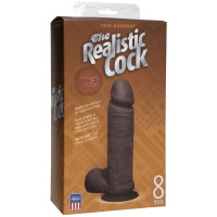 Реалистичные - Темнокожий фаллоимитатор The Realistic Cock ULTRASKYN - 20,57 см.