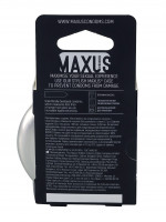 Презервативы - Экстремально тонкие презервативы в железном кейсе MAXUS Extreme Thin - 3 шт.