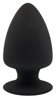 Анальные пробки - Черная анальная втулка Premium Silicone Plug M - 11 см.