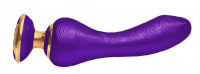 Водонепроницаемые - Фиолетовый вибростимулятор SANYA - 18,5 см.