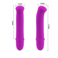 Стимуляторы G-точки - Фиолетовый вибратор Pretty Love Antony - 11,7 см.