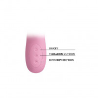 Вращающиеся (ротаторы) - Розовый вибратор-ротатор Truman - 23,8 см.