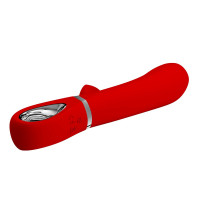 Со стимулятором клитора - Красный вибростимулятор-кролик Thomas - 20,5 см.