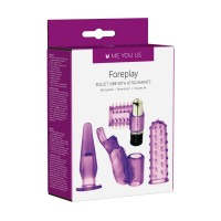 Вибронаборы - Фиолетовый вибронабор Foreplay Couples Kit