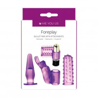 Вибронаборы - Фиолетовый вибронабор Foreplay Couples Kit