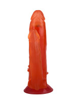 Анально-вагинальные - Фаллоимитатор гелевый для анально-вагинальной стимуляции - 17 см.