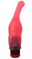 Массажеры простаты - Гелевый розовый массажёр простаты - 18,8 см.