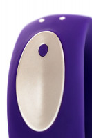 Для двоих  - Фиолетовый вибратор для пар Satisfyer Double Plus Remote с пультом ДУ