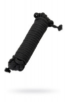 Другие BDSM товары - Чёрная хлопковая веревка для бондажа 