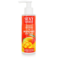 Средства по уходу за телом, косметика - Молочко для тела с феромонами и ароматом манго Sexy Sweet Juicy Mango - 150 гр.