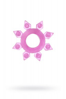 Эрекционные кольца - Розовое гелевое эрекционное кольцо-звезда