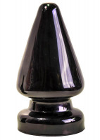 Фистинг - Чёрная анальная пробка MAGNUM 4 - 23 см.