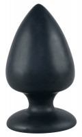 Фистинг - Большая чёрная анальная втулка Black Velvet Extra XL - 14 см.