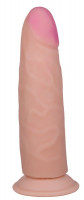 Классические дилдо - Фаллоимитатор на присоске из неоскин - 18,5 см.