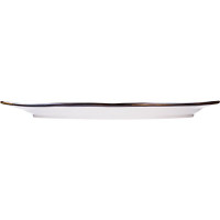 Блюдо «Пастораль» овальное;фарфор;,H=25,L=325,B=200мм;оранжев.