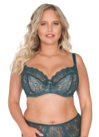 Кружевной бюстгальтер с мягкой чашкой plus size и боковыми поддержками