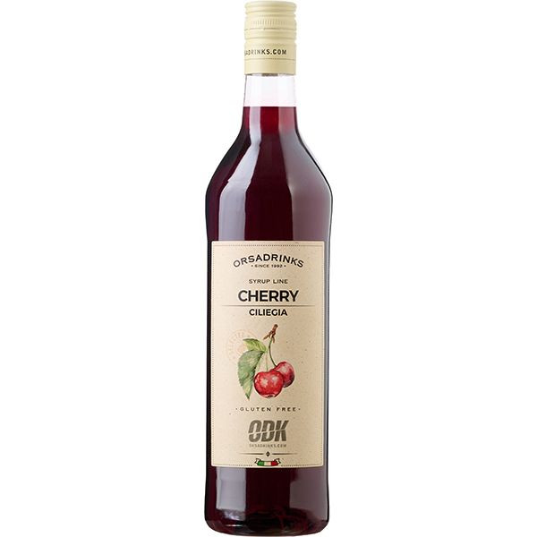 Сироп «Вишня» ODK;пластик;1л;D=8,H=32см