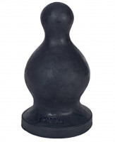 Фистинг - Чёрная анальная втулка XXL для фистинга - 20,55 см.