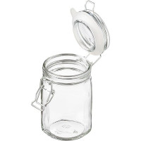 Квадратная банка с крышкой (объем 0,65 л.)