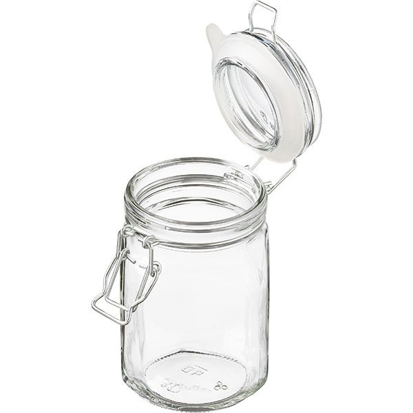 Квадратная банка с крышкой (объем 0,65 л.)