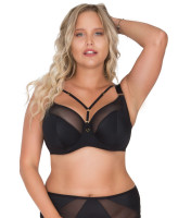 Бюстгальтер plus size с декоративными бретелями