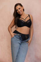 Бюстгальтер plus size с декоративными бретелями