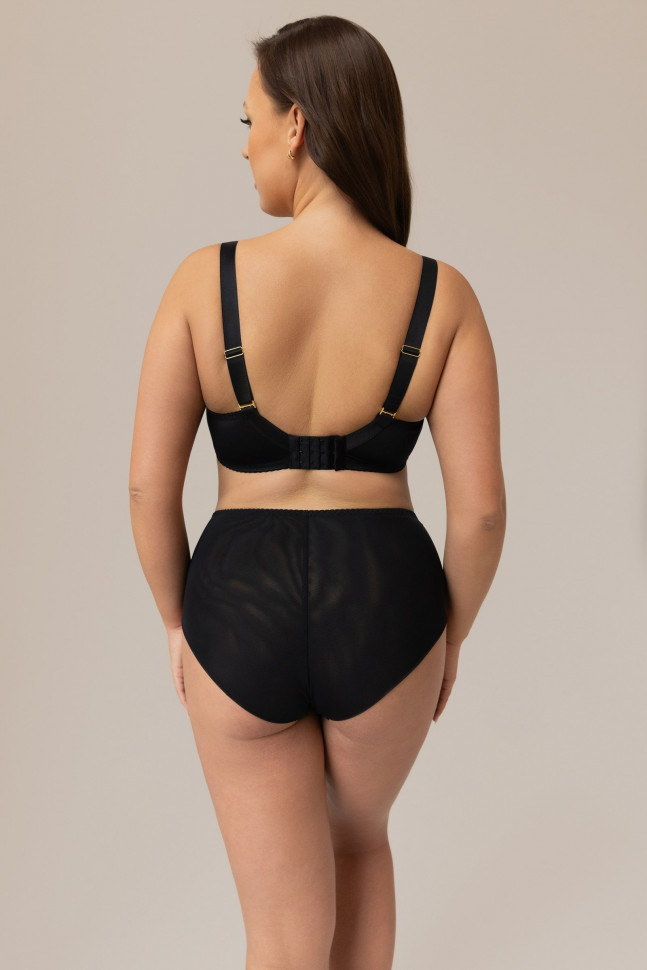 Бюстгальтер plus size с декоративными бретелями