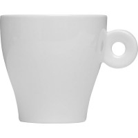 Чашка кофейная «Кунстверк»;фарфор;150мл;D=77/45,H=80,L=94мм;белый