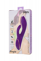 Фиолетовый вибратор-кролик Fingie с функцией Come-Hither - 21,6 см.