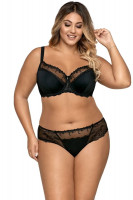 Бюстгальтер plus size с полусшивными чашками с изысканным кружевом