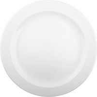 Блюдо «Белая» Принц;фарфор;D=305,H=34мм;белый