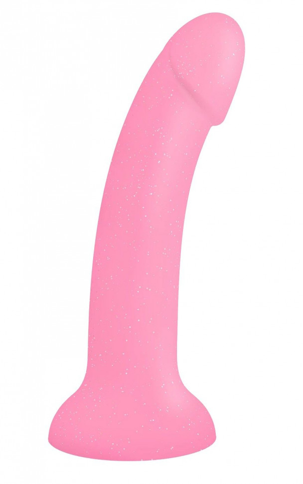 Фаллоимитатор из жидкого силикона Dildolls Glitzy - 17,6 см.