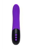 Вращающиеся (ротаторы) - Фиолетовый ротатор «Дрючка-заменитель» с функцией нагрева - 18 см.