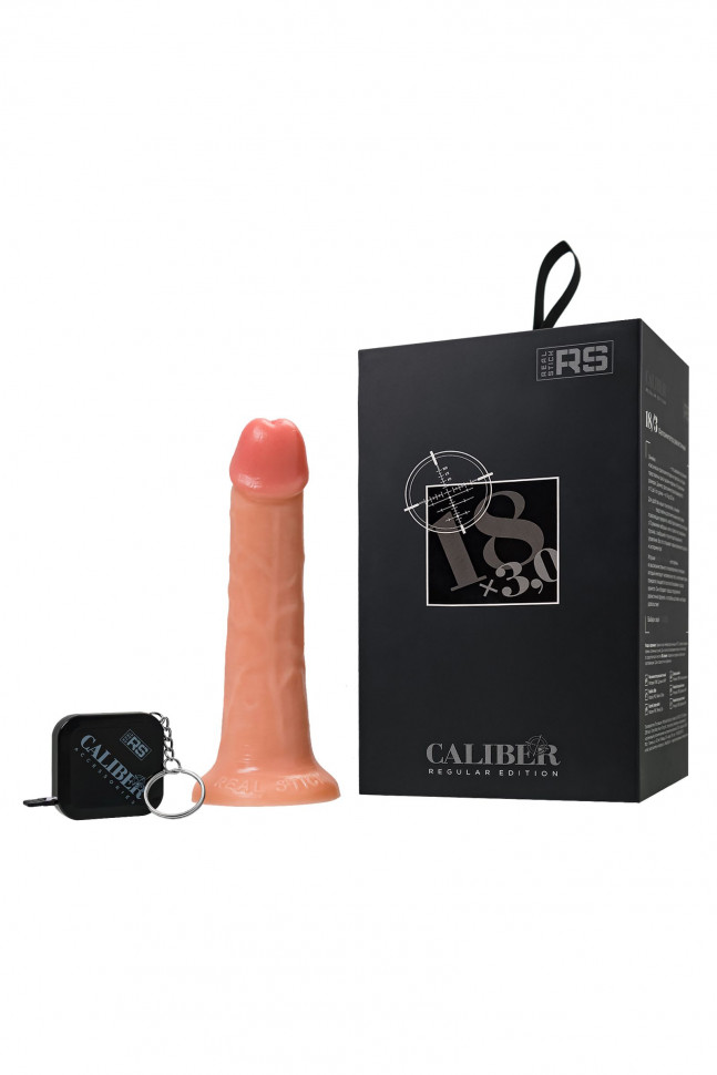 Телесный фаллоимитатор RealStick CALIBER - 18 см.